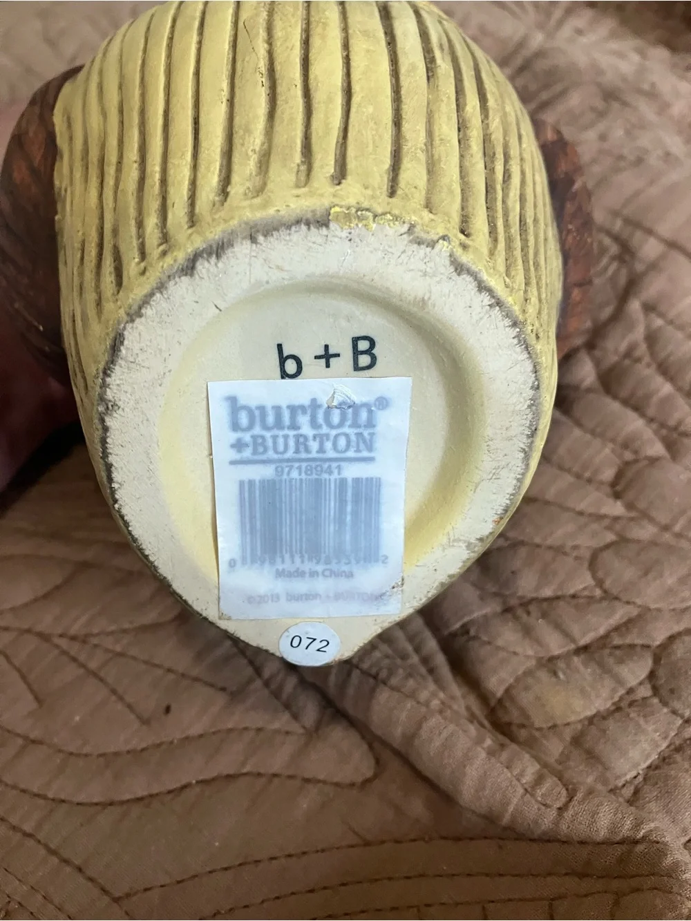 Vintage Ceramic Owl Vase by Burton